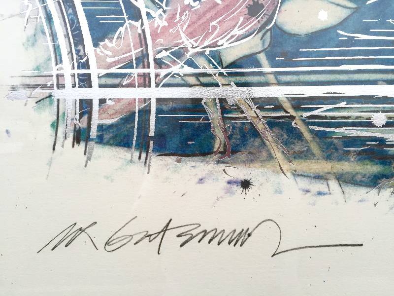 Seriograph by William Gatewood is signed and named 