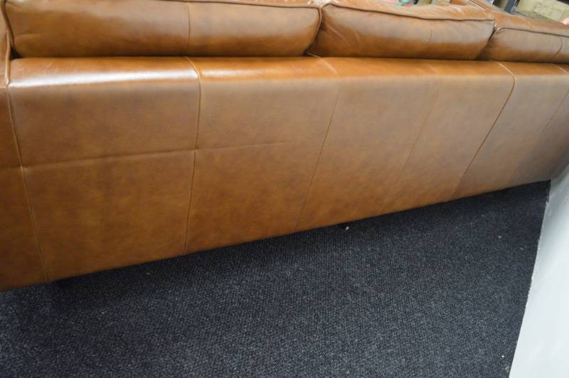 scratch and dent leather sofa
