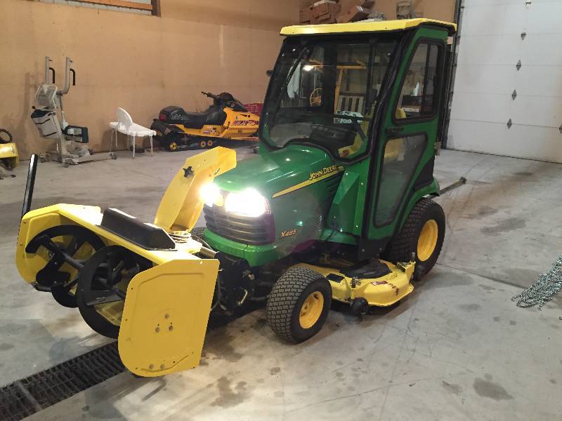 2006 John Deere X485 with cab, snowblower and weight kit. | November ...