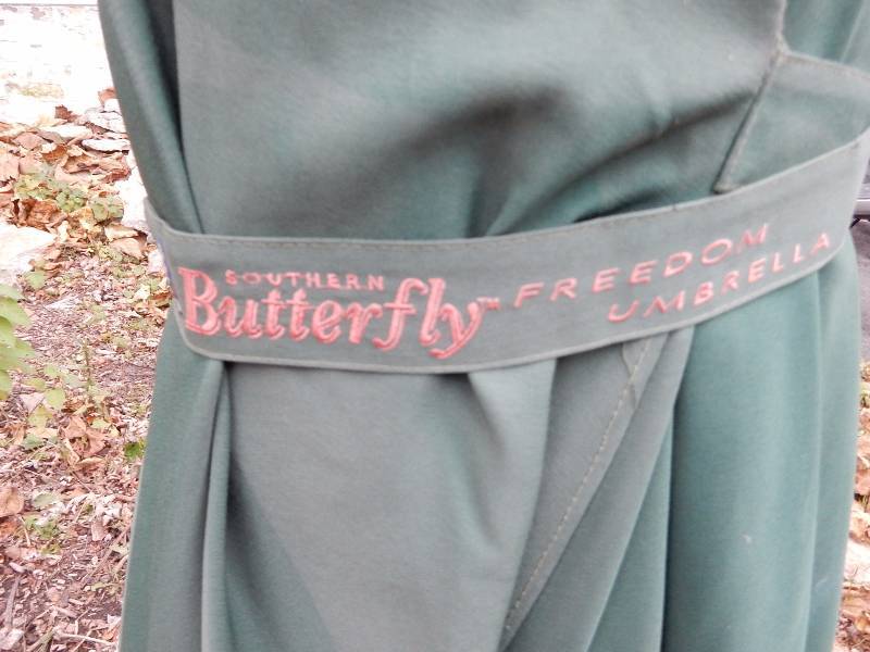 SOUTHERN BUTTERFLY, FREEDOM Canvas umbrella with SIDE support.. Support