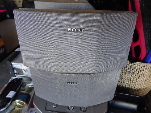 sony powered subwoofer sa-w17 4 sony surround speakers | K & C Auctions ...