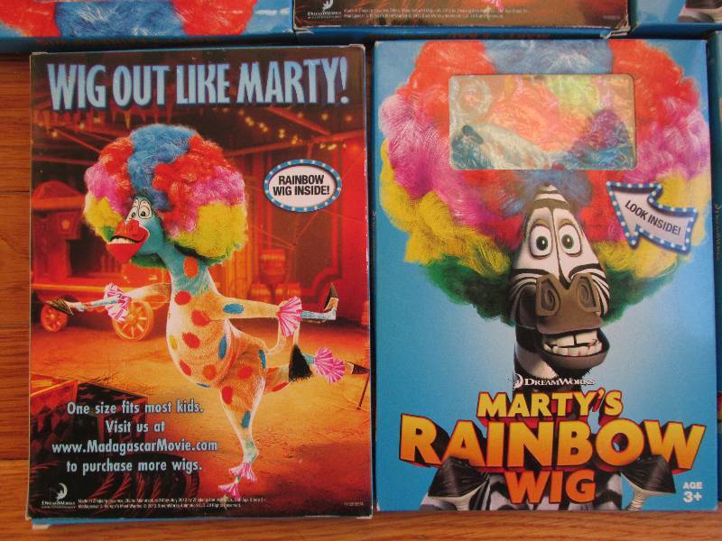 marty's rainbow wig