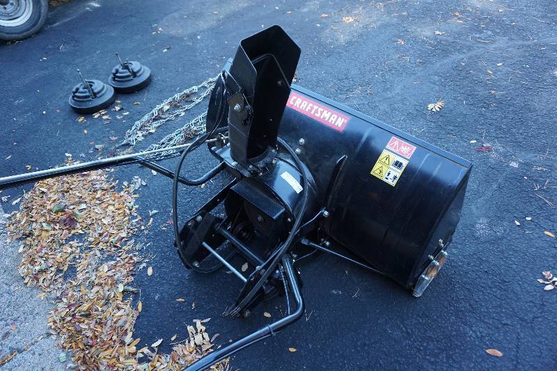 Craftsman Model 486.248371 Garden Tractor Snow Blower Attachment