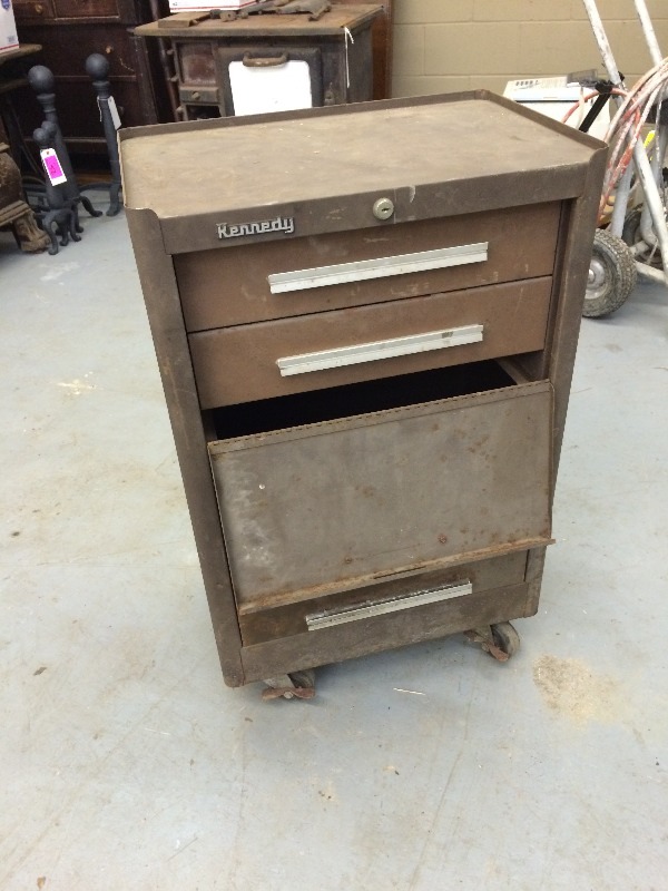 Sold at Auction: Kennedy Two Piece Rolling Tool Box FULL