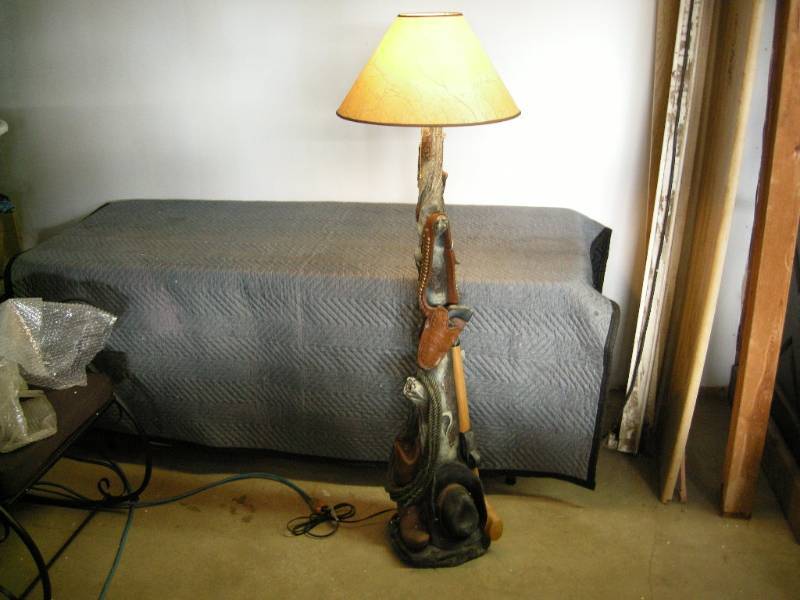 Western Cowboy Floor Lamp Like New Cabin Country Cowboy