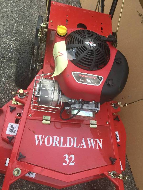 Worldlawn 32 walk behind hot sale