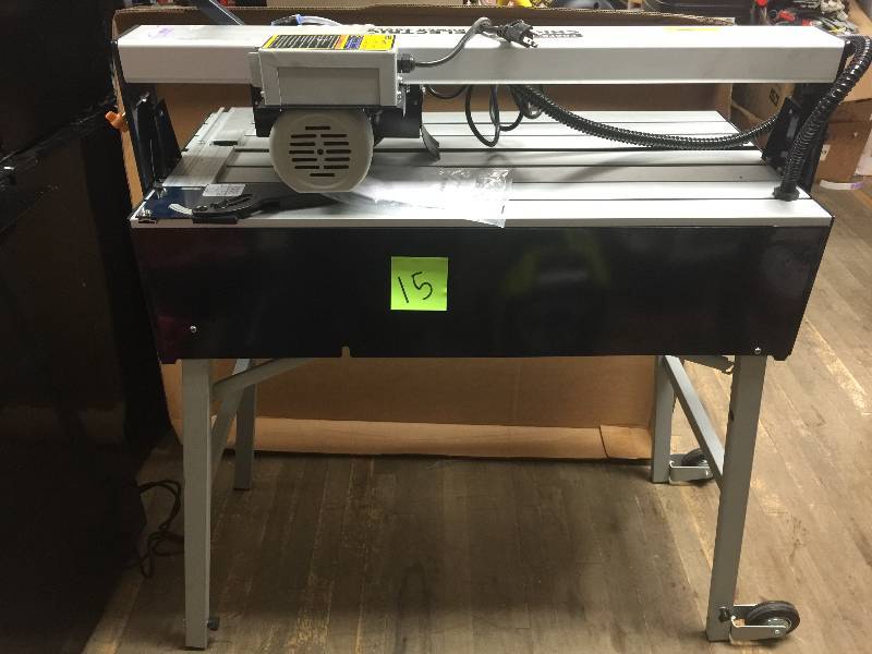 Chicago Electric Power Tools 7 in. 1.5 HP Bridge Wet Cut Tile Saw with
