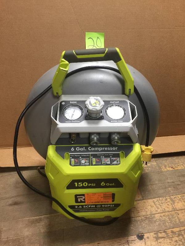 Ryobi 6 Gal. Vertical Pancake UMC Compressor model # YG601PV1 | KX Real ...