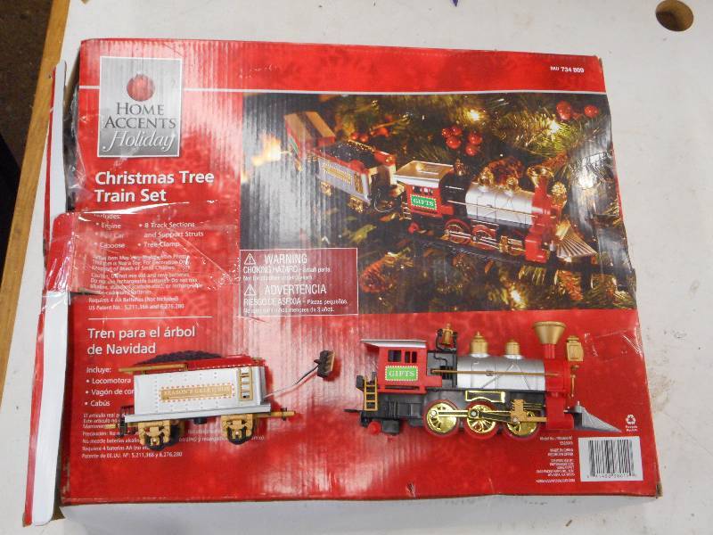 home accents holiday tree train set