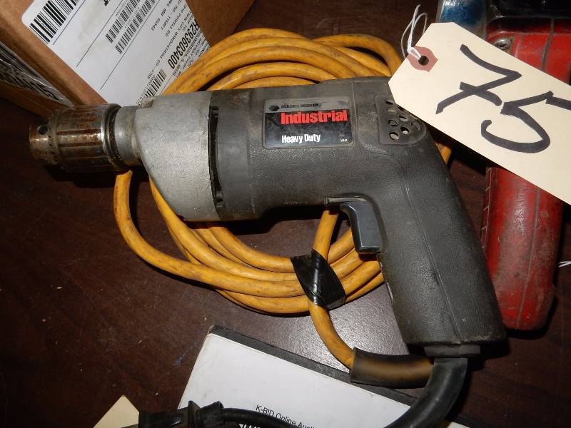 Black and Decker Industrial Drill, 1311 1/2 in VSR HolGUN Drill