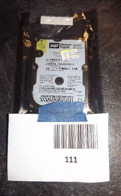 Western Digital Wd400 Wd Scorpio Enhanced Ide Hard Drive Computer Store And Repair Shop Close Out Auction 2 K Bid