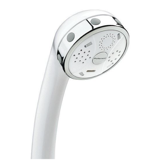 Pollenex 4Setting Handheld Showerhead White SOTA Surplus 10