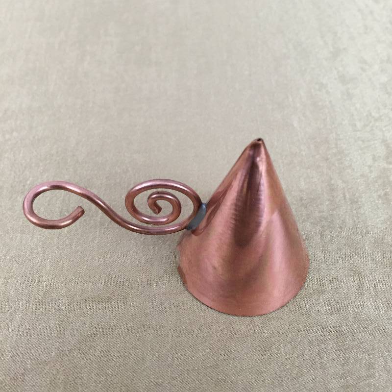 Antique Vintage Brass Bell Church Candle Snuffer Finger Slide