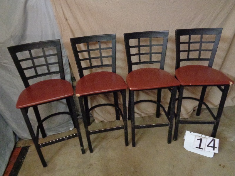 4 Hightop Chairs Bar Stools Restaurant Bar Commerical