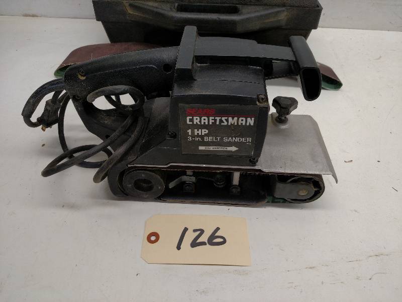 Craftsman 3" Belt Sander, 1 hp, Wor... Machine Shop Estate 2 Tools