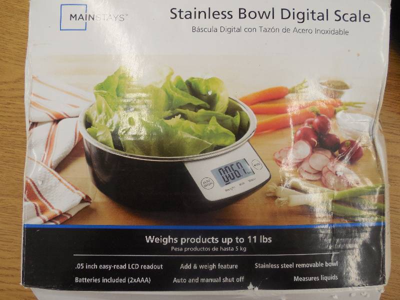 Electronic Digital Kitchen Scale with Bowl