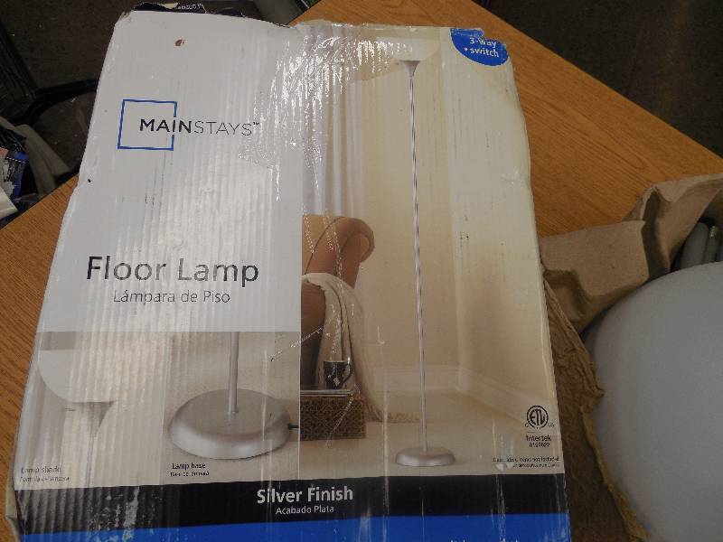 Mainstays 71 Floor Lamp, Silver