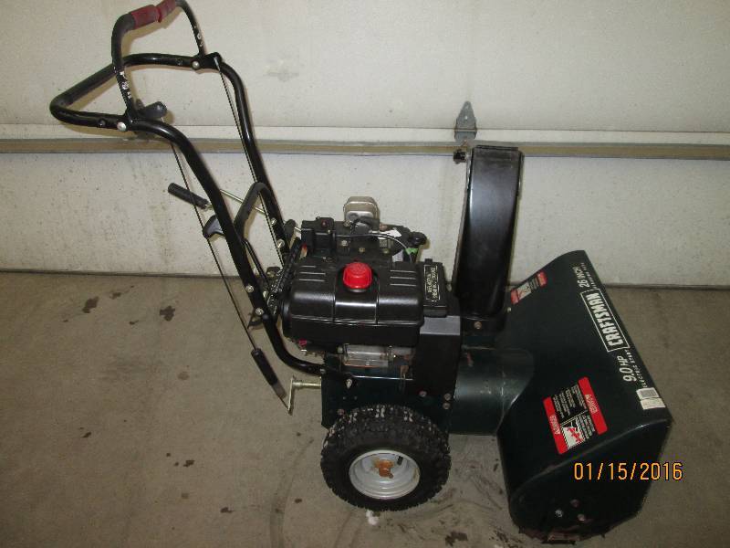 Craftsman 9HP Two-Stage Snowblower,... | LE January Snowblowers | K-BID