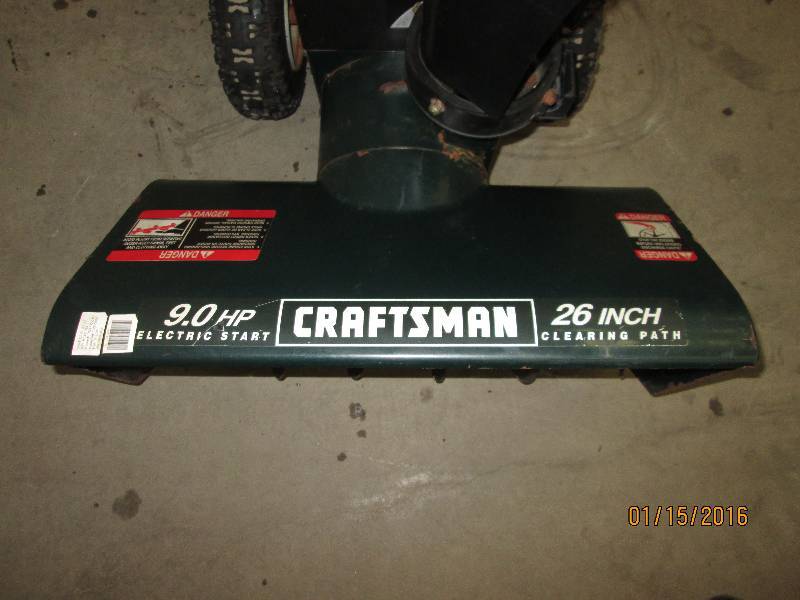 Craftsman 9hp Snowblower Manual