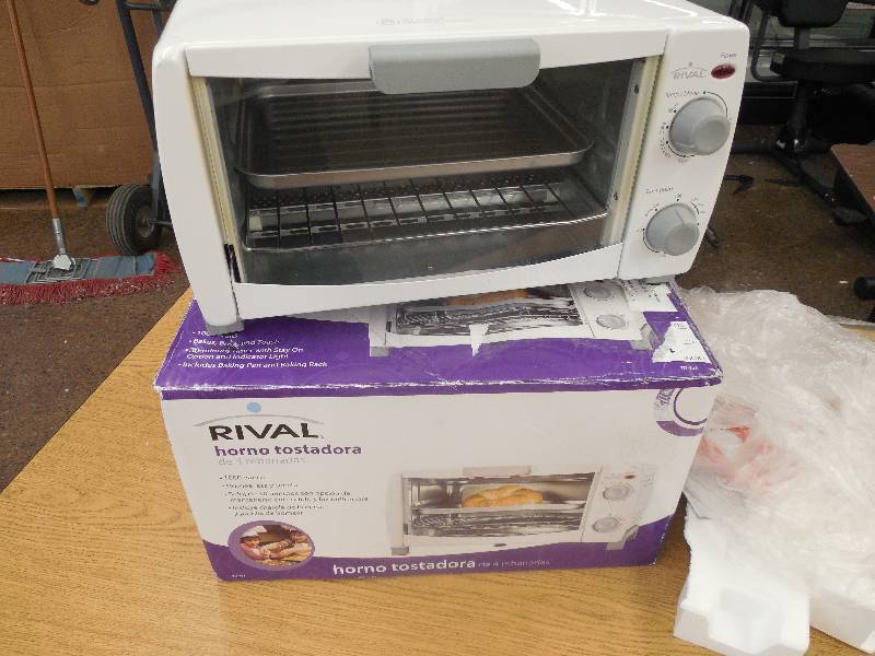 Rival 4 Slice Toaster Oven White Little Bit Of Everything