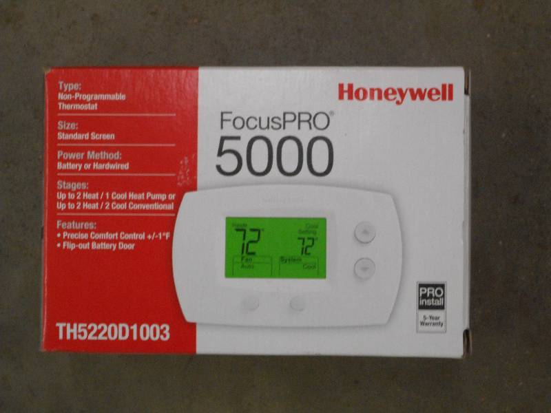 Honeywell focuspro 5000 thermostat installation manual