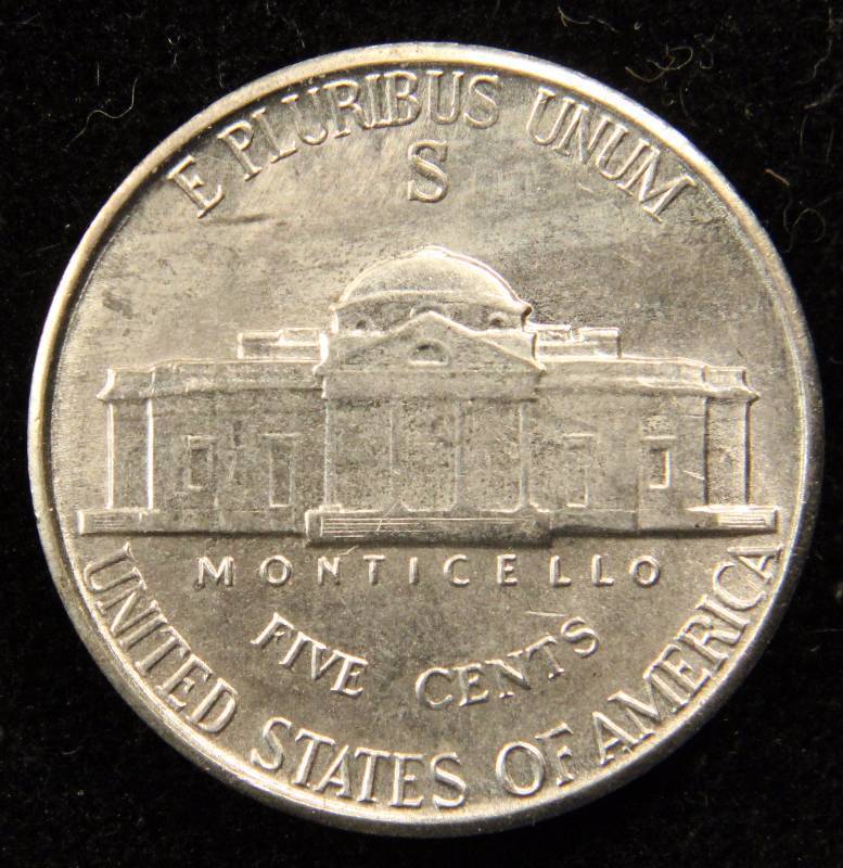 1942S 35 SILVER WAR NICKEL BU UNC FEBRUARY 3rd RARE COIN AUCTION