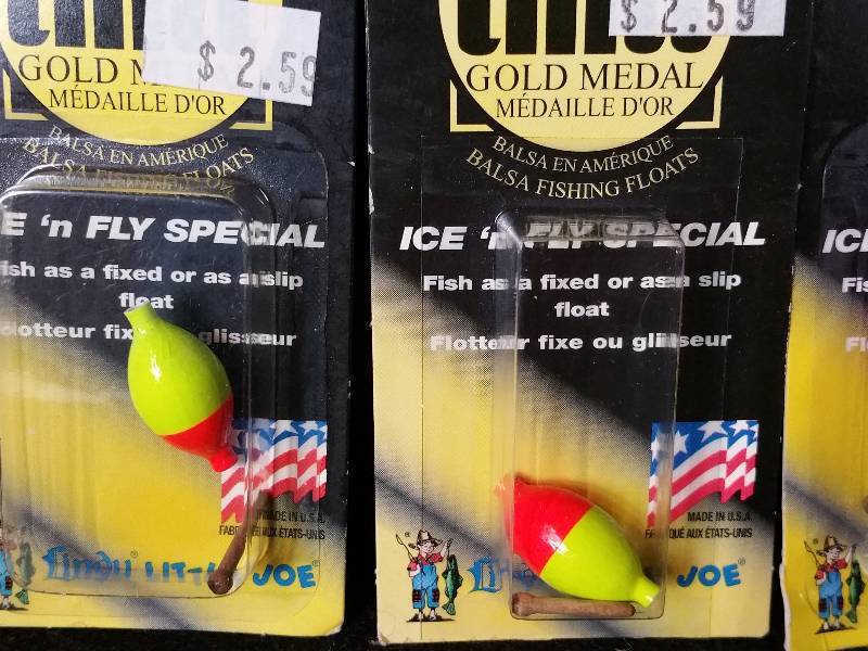 Group of (4) Thill Gold Medal Ice N Fly Bobbers, Bait Shop Liquidation, Fishing, Part 3
