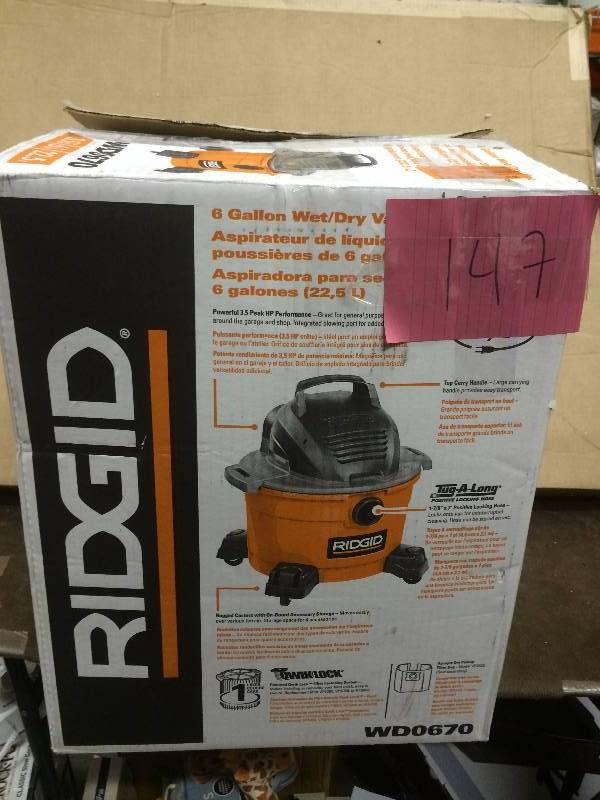 Ridgid WD0670 We/Dry Vac Tested in like 