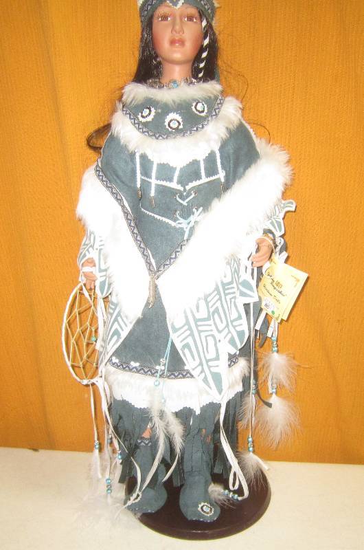 golden keepsake indian doll
