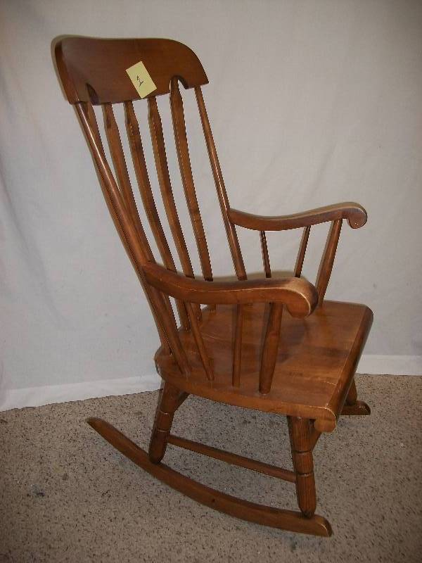 Boston Style Maple Rocker | Antiques, Collectibles and Household | K-BID