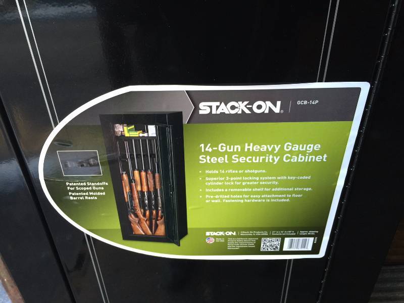 Stack On 14 Gun Heavy Gauge Steel Security Cabinet New Missing