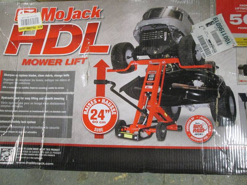 MoJack HDL Mower Lift Retail Store Returns, Automotive, Yard