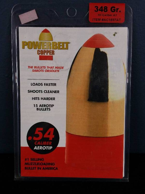 Powerbelt Copper 54 Caliber Aerotip Muzzleloading Bullet Bait Shop