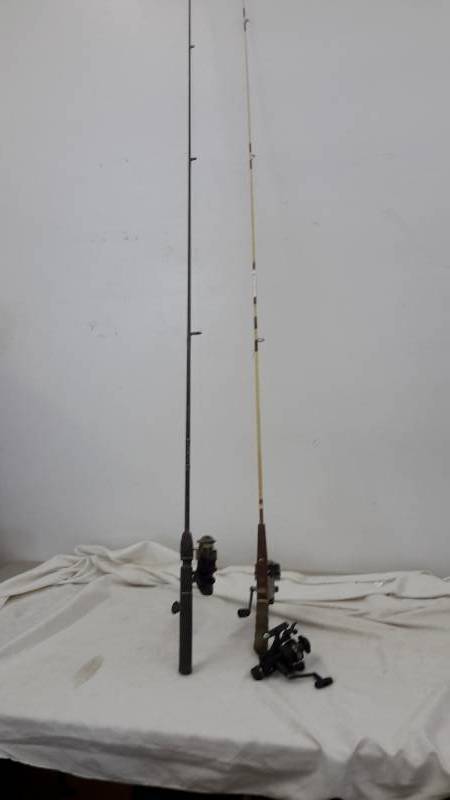 lot 4 image: Fishing poles and reels
