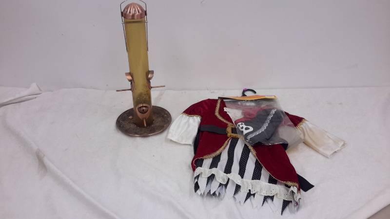 lot 9 image: Copper bird feederchilds costume
