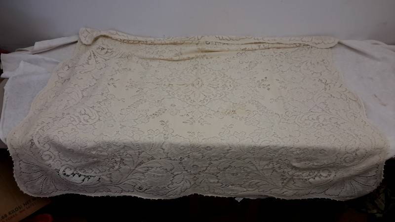 lot 41 image: Table cloth sized doily