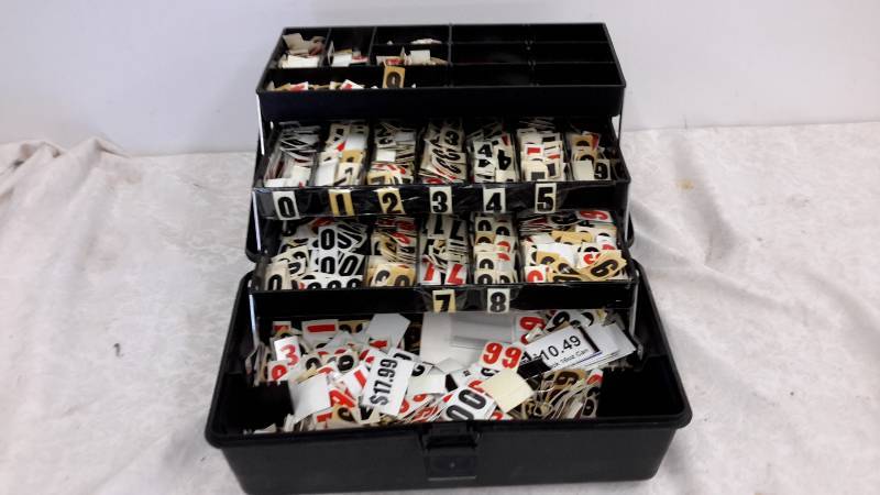 lot 55 image: Box of numbers