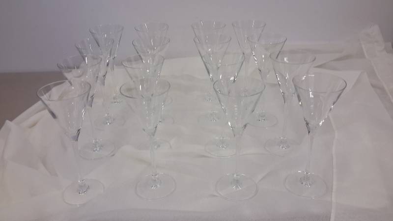 lot 61 image: Grey Goose Martini glasses