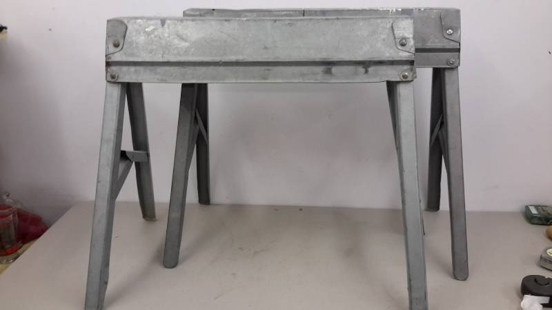 lot 136 image: Metal sawhorses