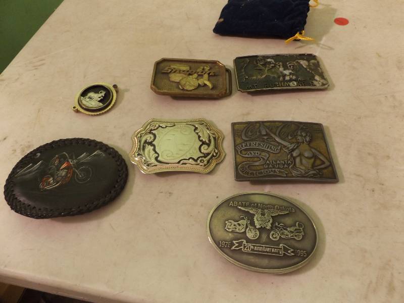lot 117 image: Belt Buckles