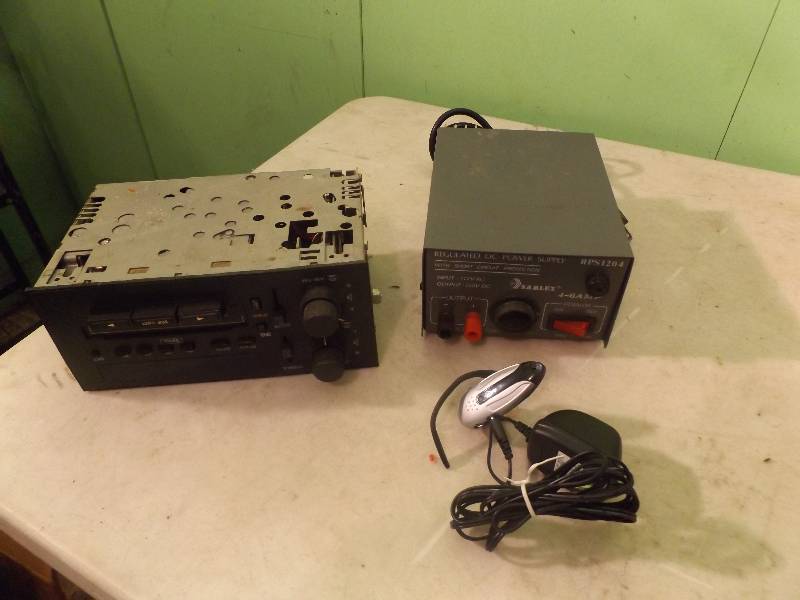 lot 130 image: Cassette Deck, Regulated Power Supply, and an Ear Phone