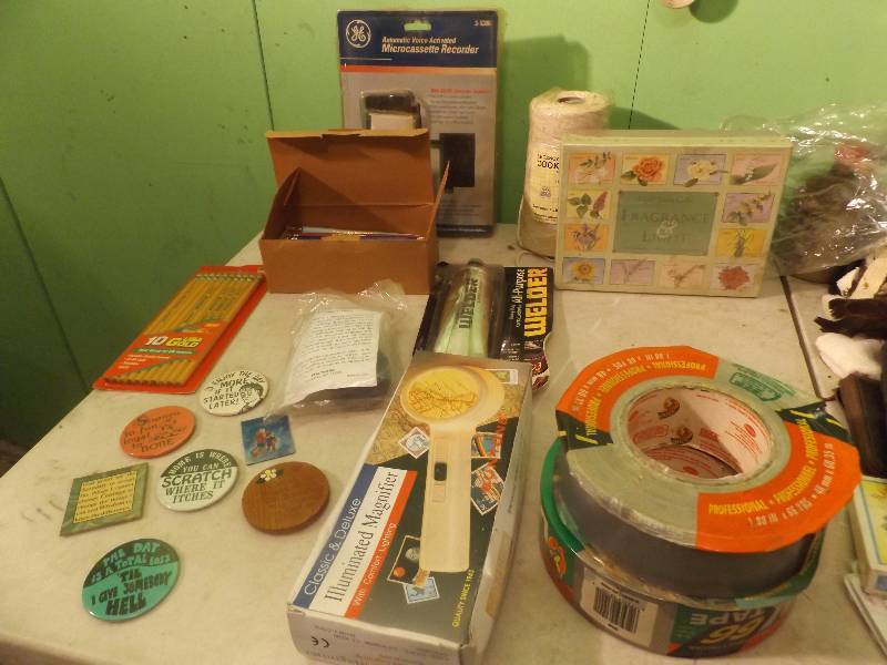 lot 133 image: Tape, Twine, Recorder, and More