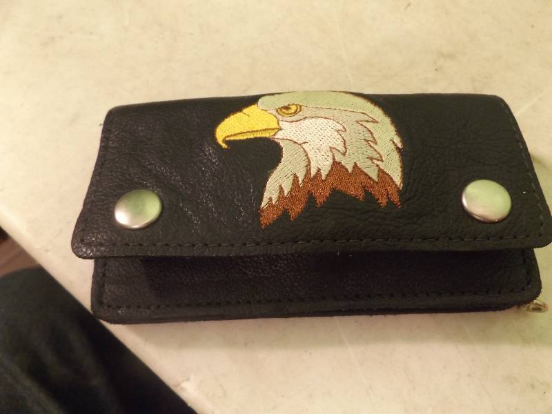 lot 136 image: Leather Eagle Wallet
