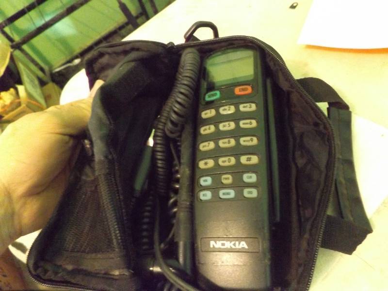 lot 183 image: bag phone, chargers, cell phone, cb radio