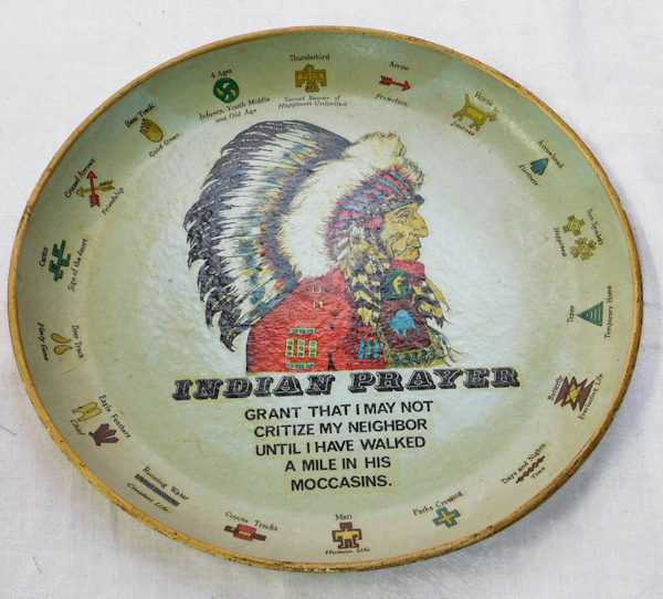 Indian prayer plate
