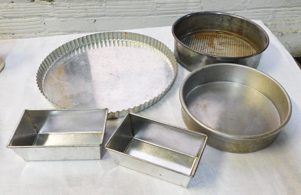 real steel large French Tart pan
