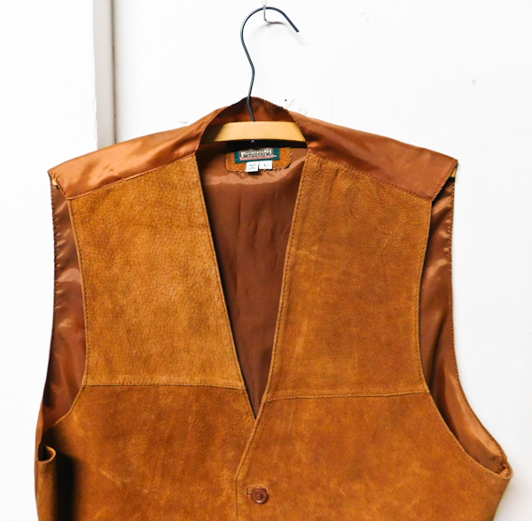 Leather front vest Greatland Apparel Sz L