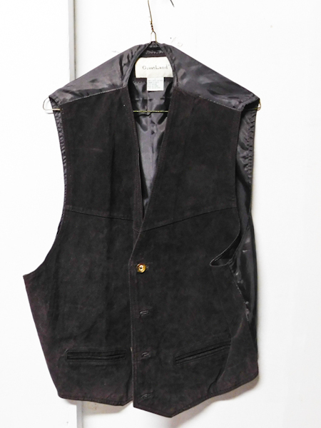 Leather front vest Greatland Apparel Sz L
