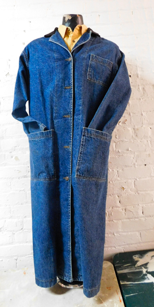 ladies size small denim duster