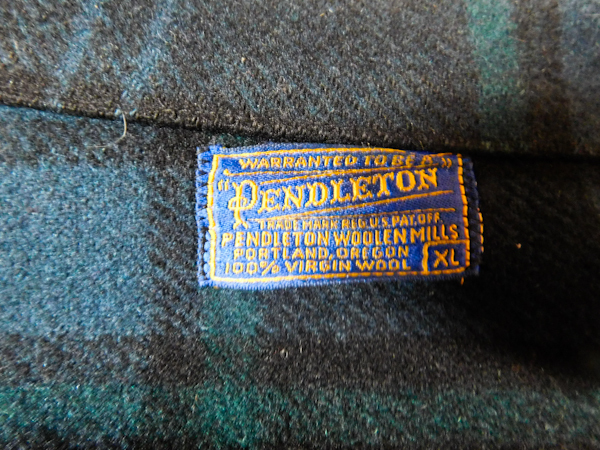 Pendleton XL green tartan plaid workshirt